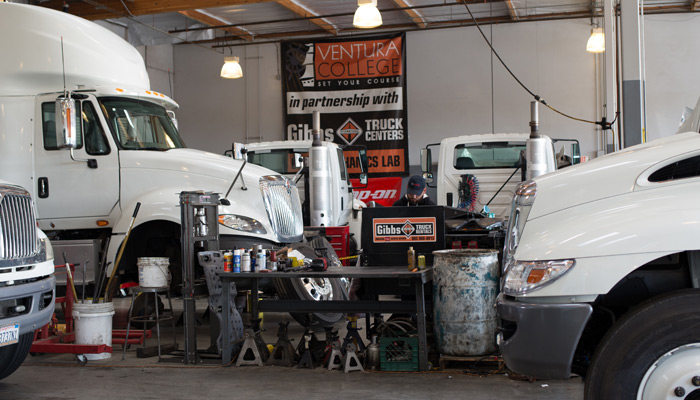 Truck Service Bay - Inside