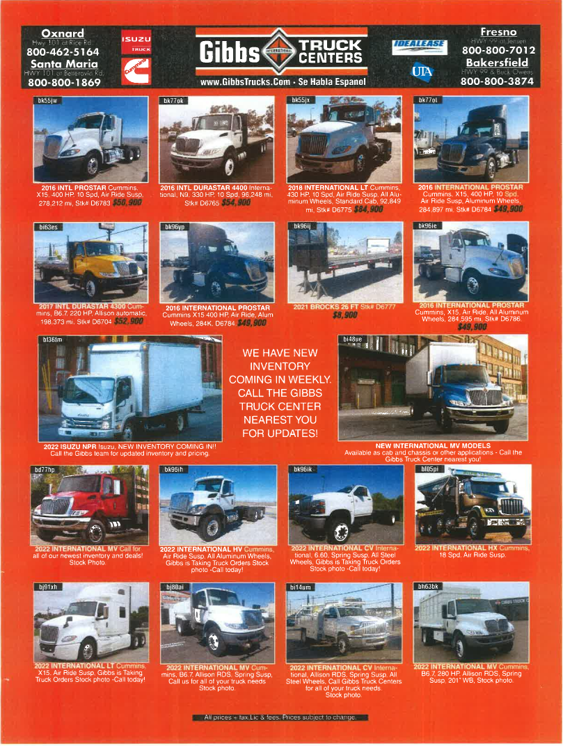 Current Truck Paper Ad