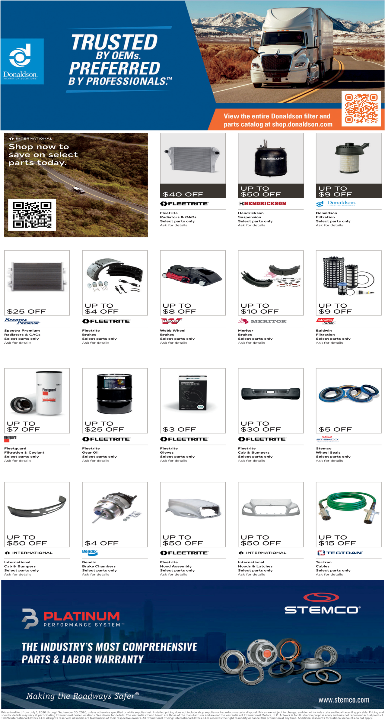 Q3 Parts Flyer