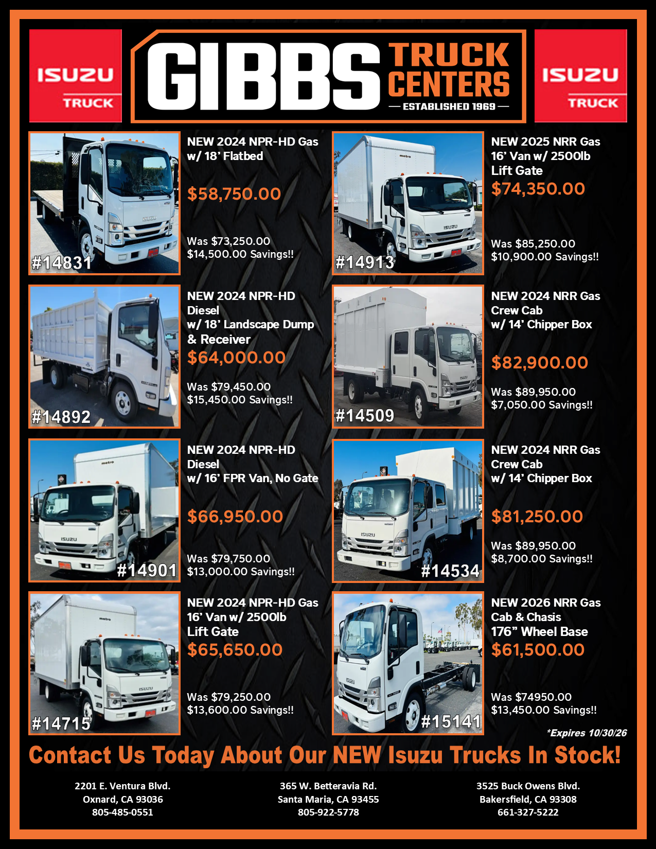 Isuzu Sales Flyer